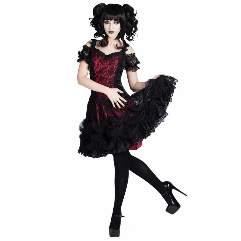 Sinister mini dress Red Gothic Heart - Image 2