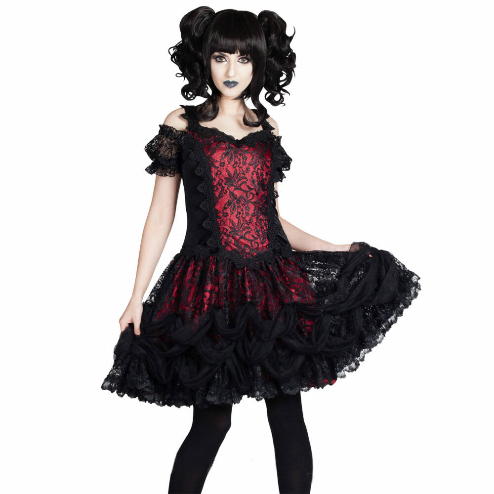 Sinister mini dress Red Gothic Heart - Image 3