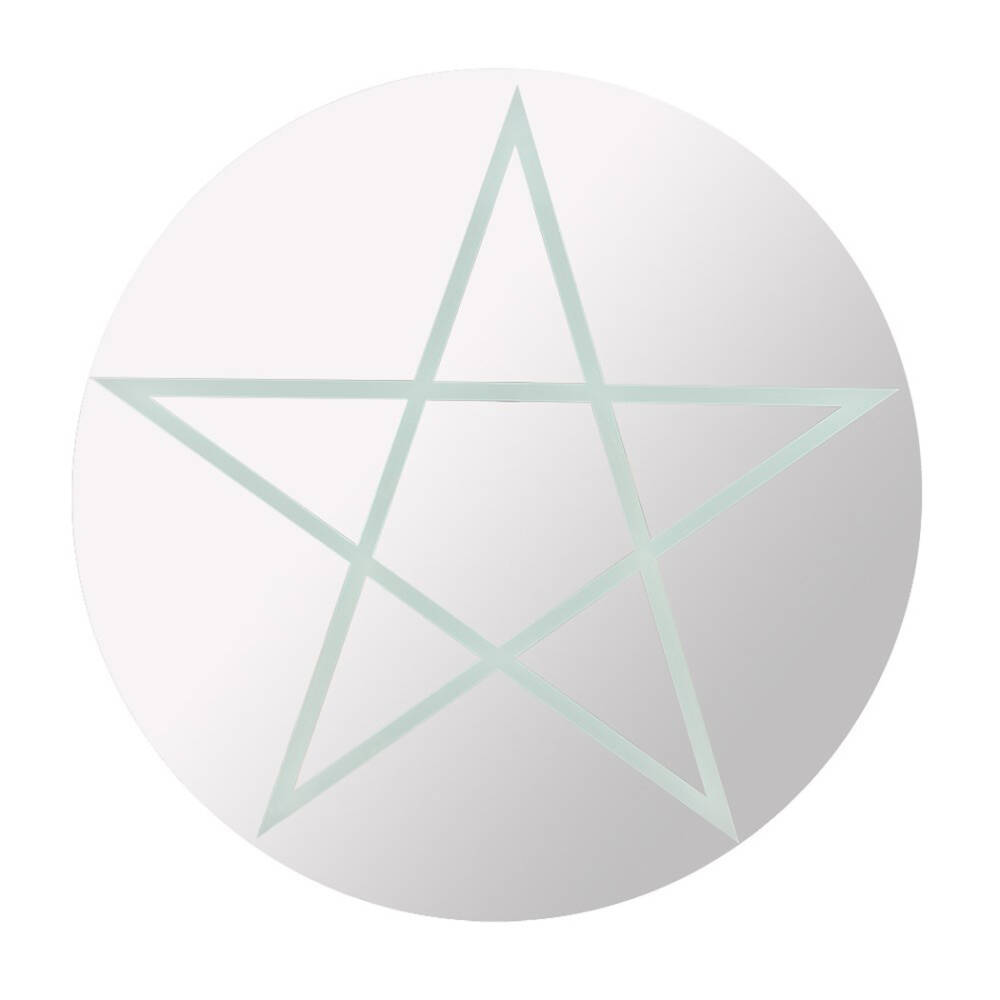 Spirit of Equinox Wall Mirror White Pentagram