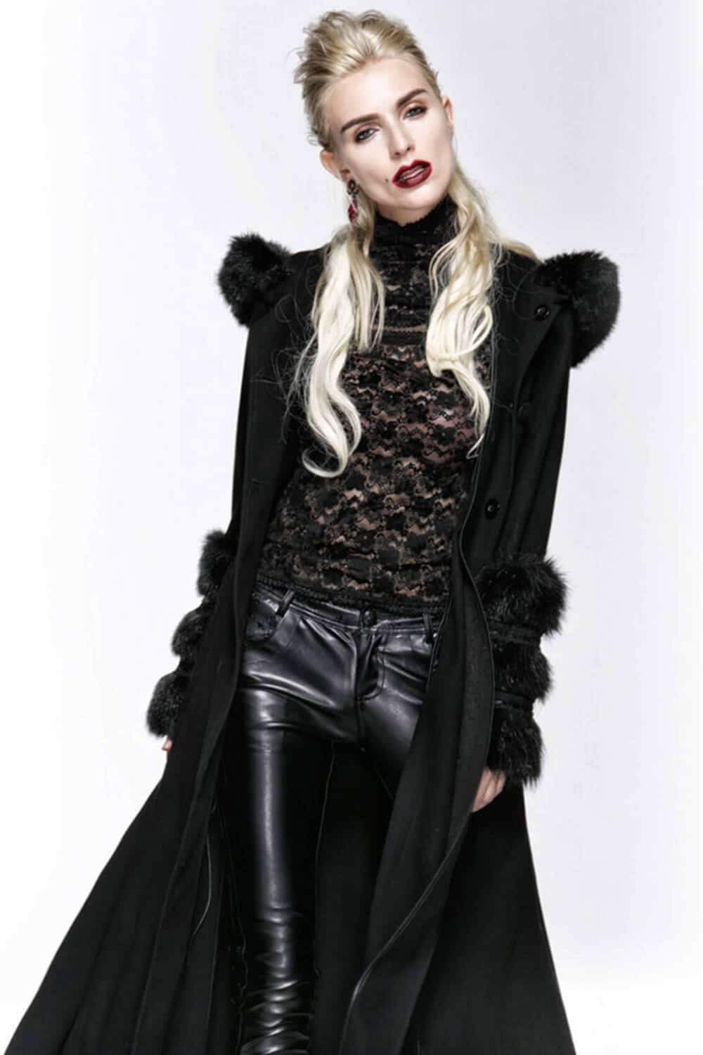 Punk rave reversible coat Frozen Night - Image 2