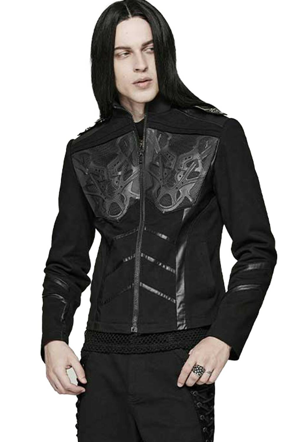 Punk rave coat cyberpunk - Image 3