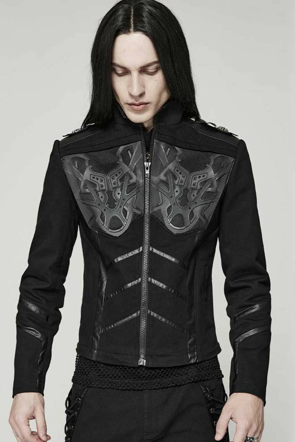 Punk rave coat cyberpunk - Image 6