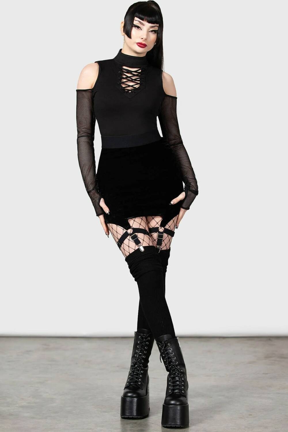 Killstar mini skirt Cassandra Velvet - Image 2