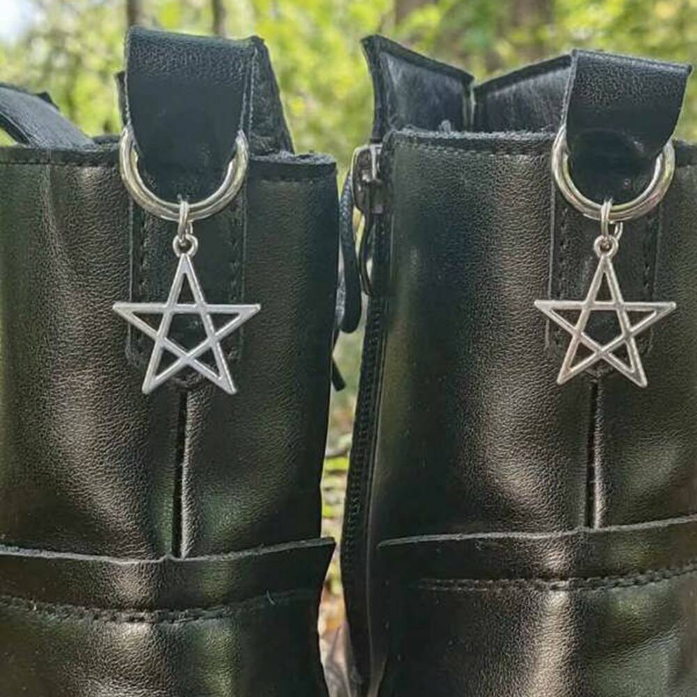 Mad Moonshine shoe tag Gothic Pentagram