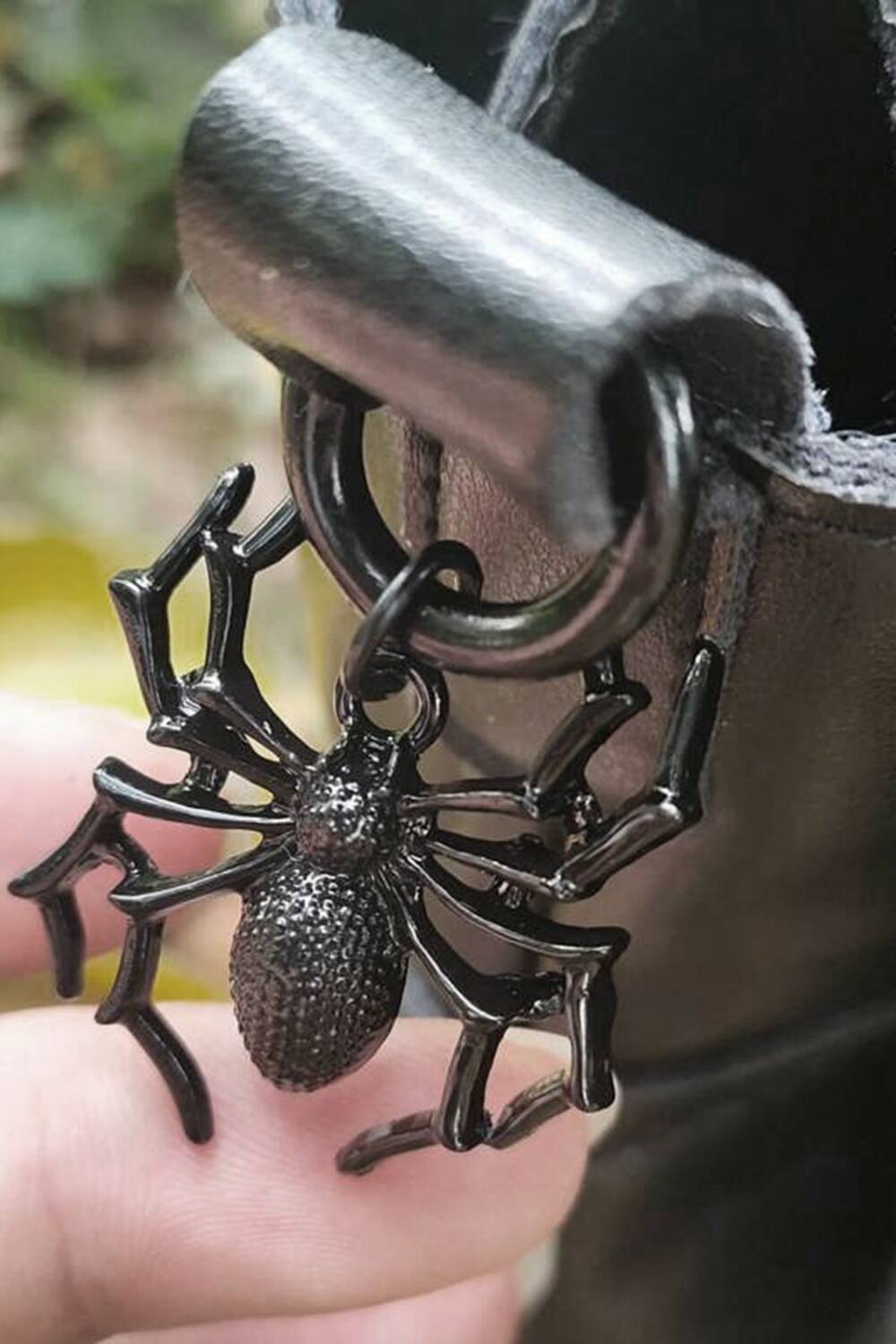 Mad Moonshine shoe tag Black Spider