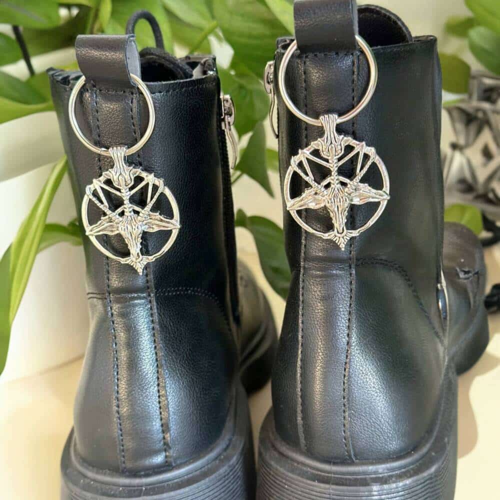 Mad Moonshine shoe tag Baphomet