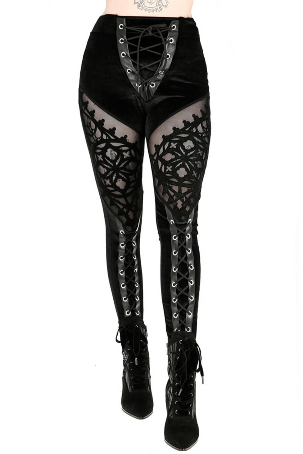 Restyle Legging Rosarium Flocked