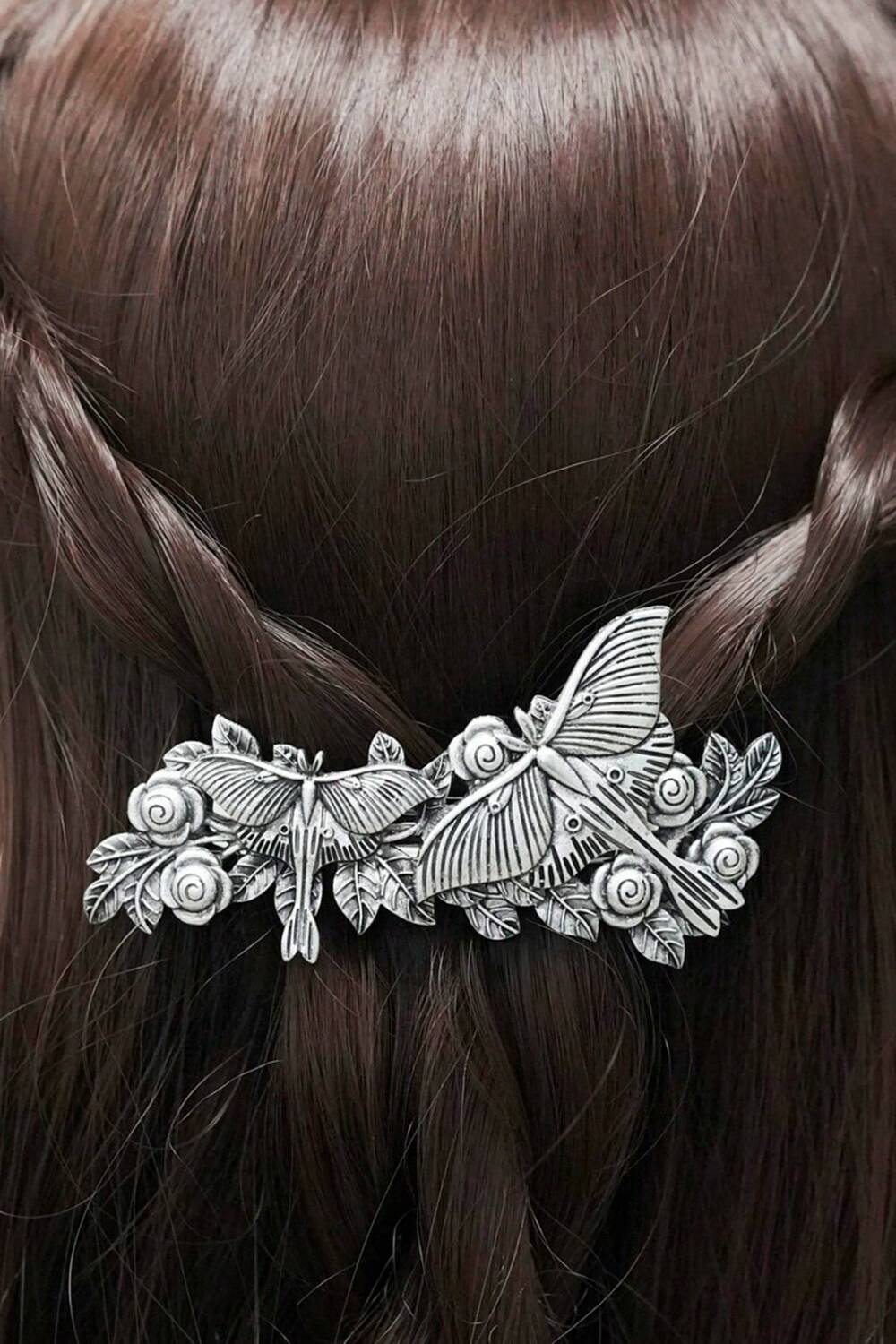 Mad Moonshine hair clip Rose Moth