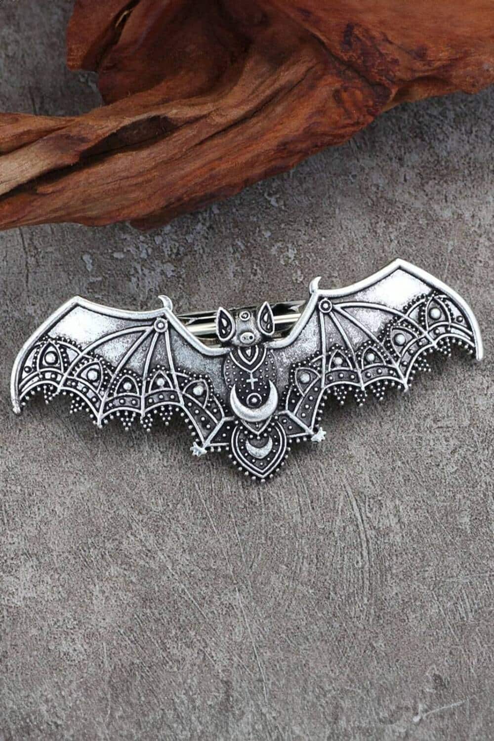 Mad Moonshine Hair Clip Moon Bat - Image 2