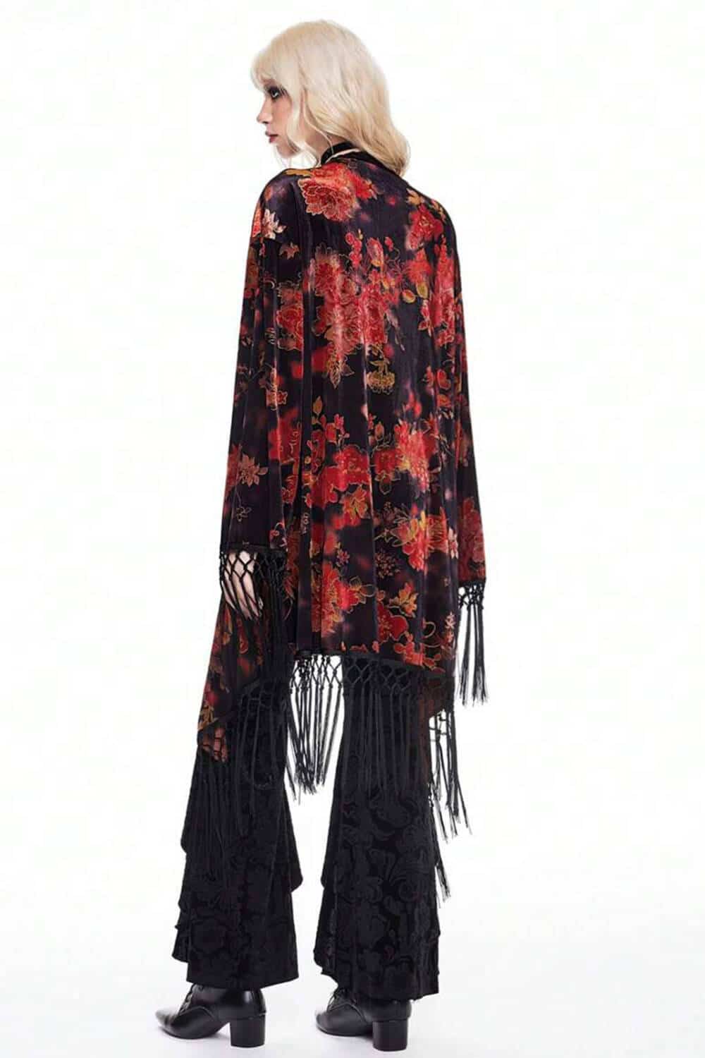 Romwe Jacket Red Flowers - Image 5