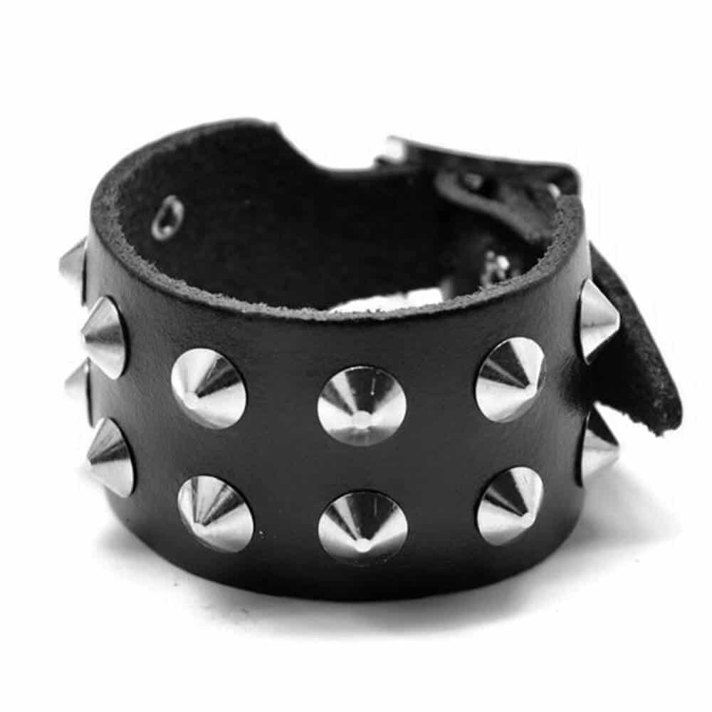 Moonattic rivet bracelet Two Rows Small Cones