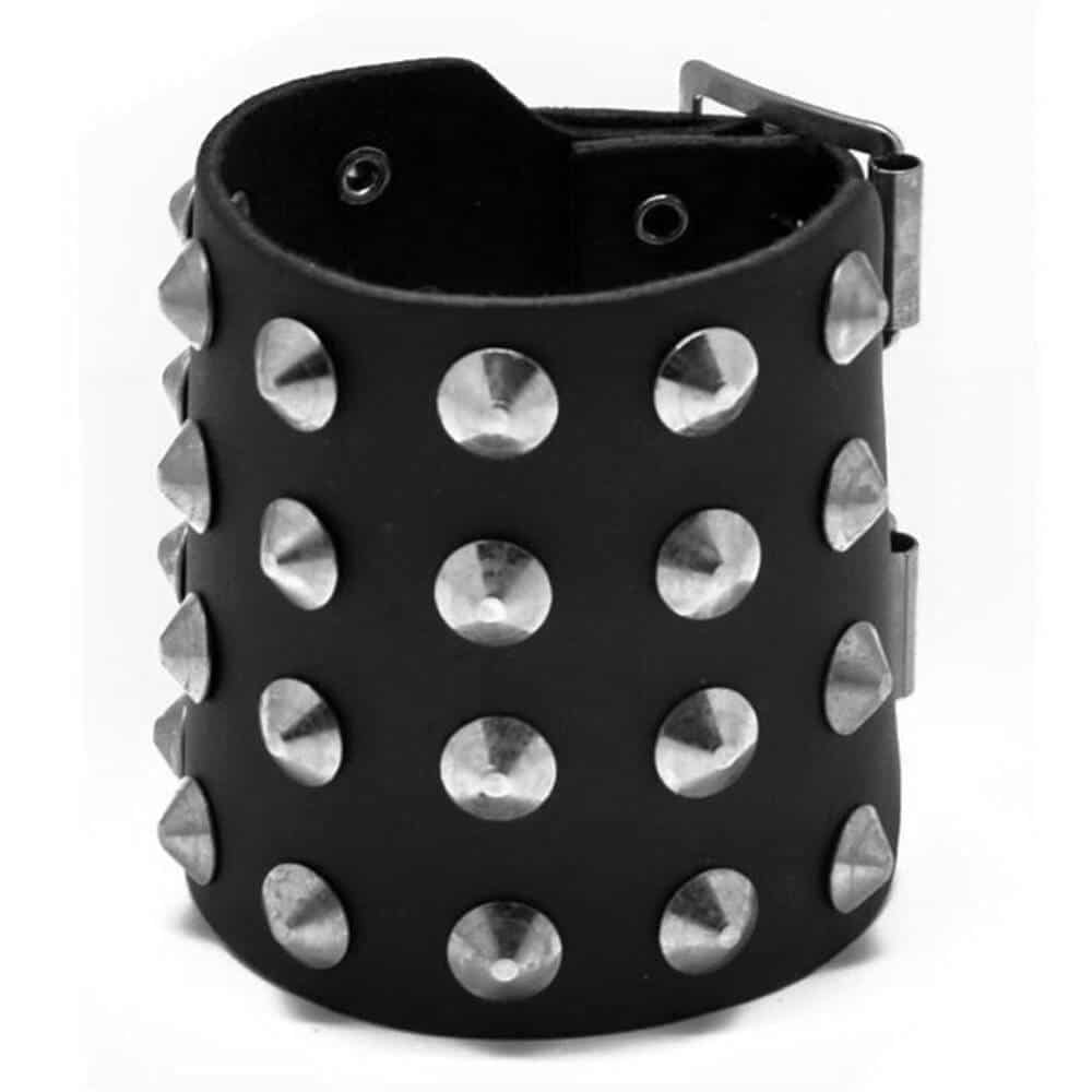 Moonattic rivet bracelet Four Rows Small Cones