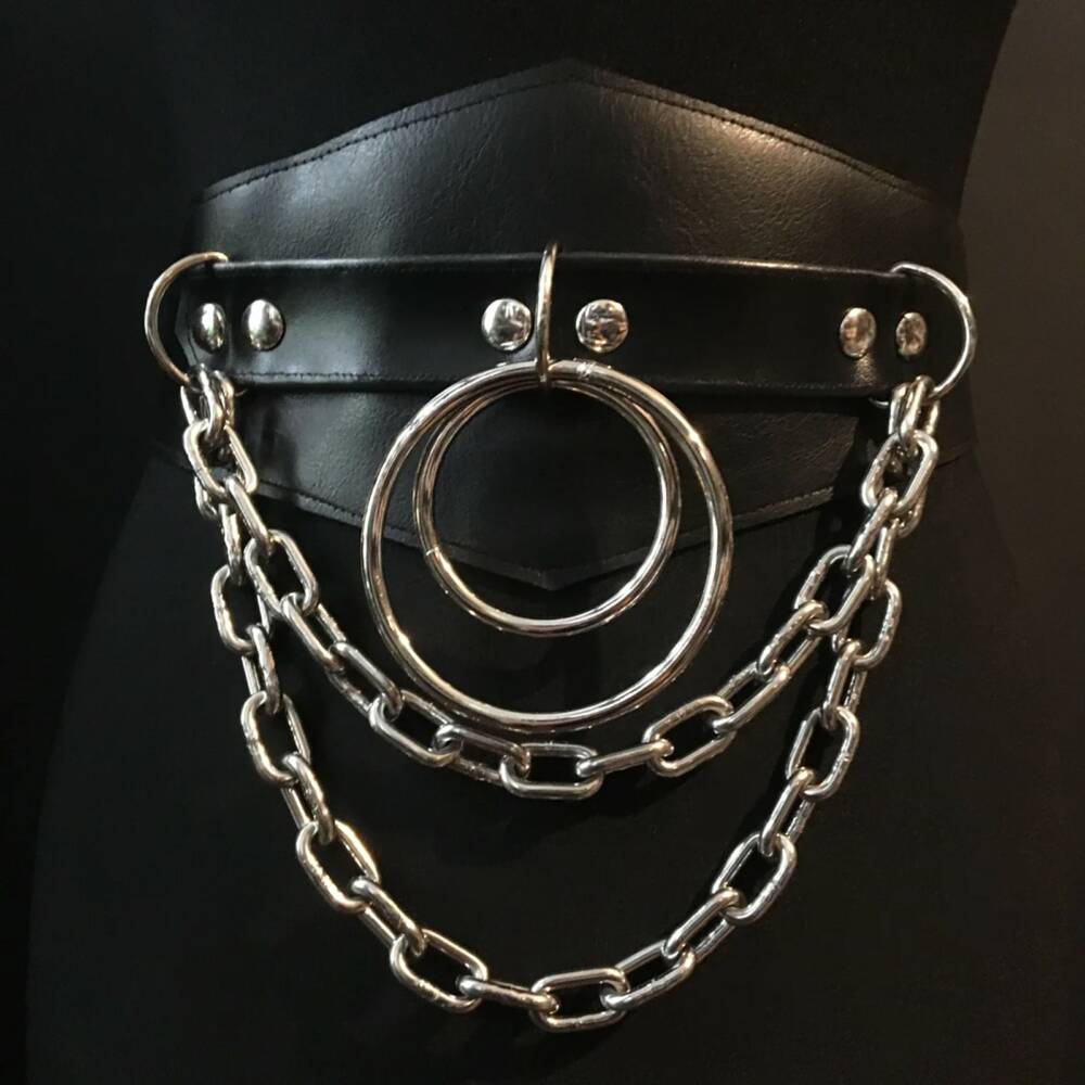 Tommy Vowles corset belt Double Ring Double Chain