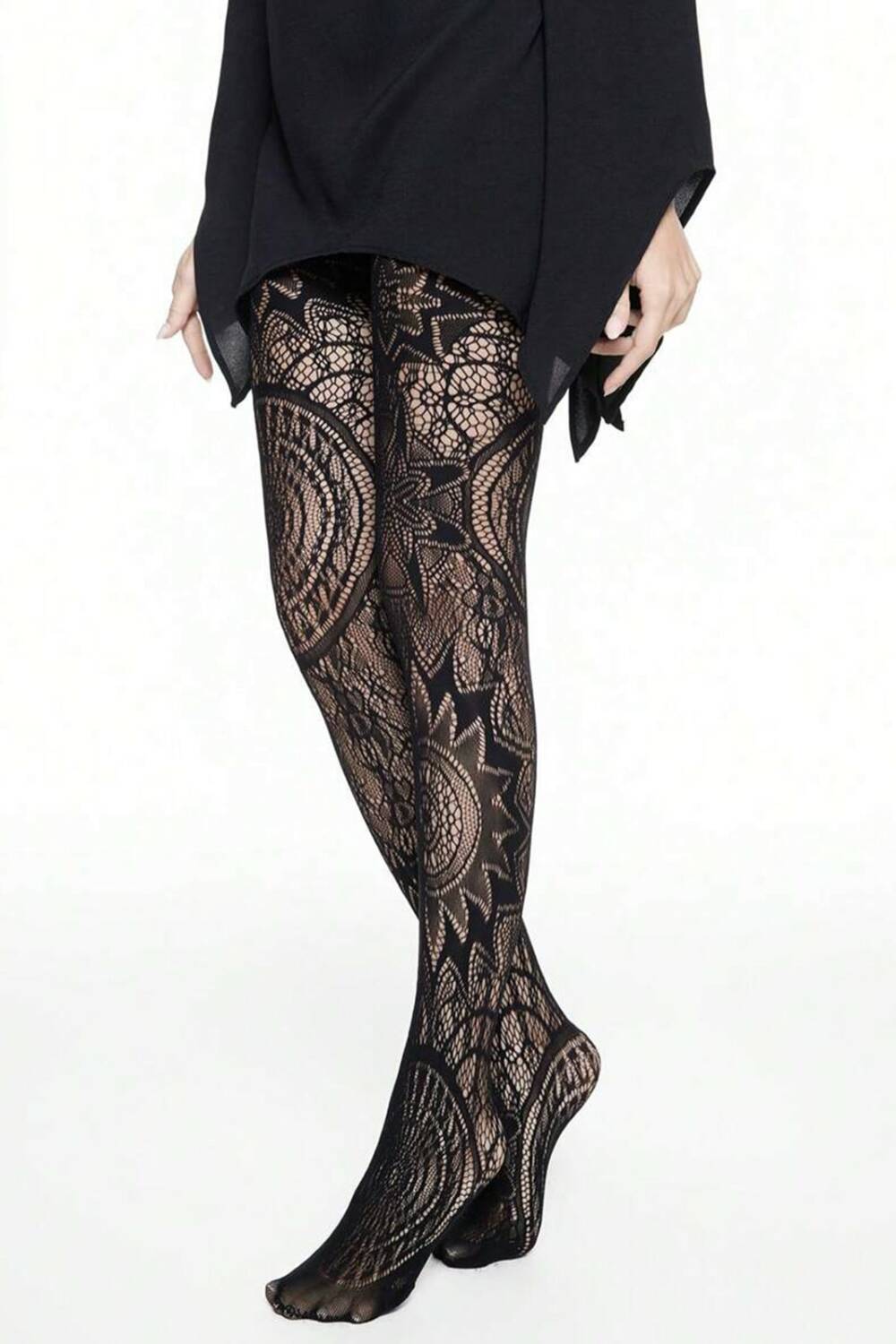 Romwe tights Flowers - Image 2