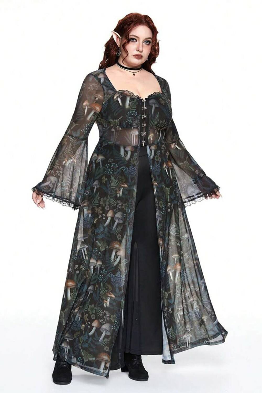 Romwe coat Dive into the Forest - Image 3