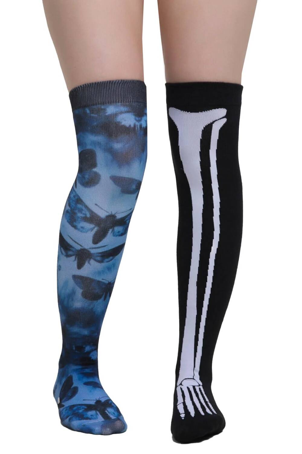 Killstar Corpse Bride overknee socks Swarm of Butterflies