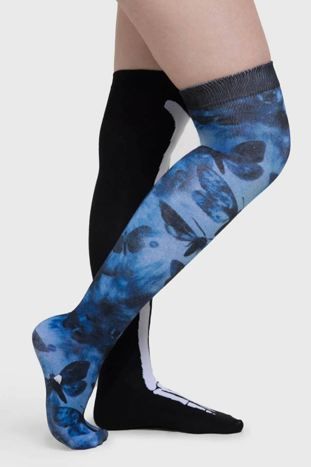 Killstar Corpse Bride overknee socks Swarm of Butterflies - Image 3