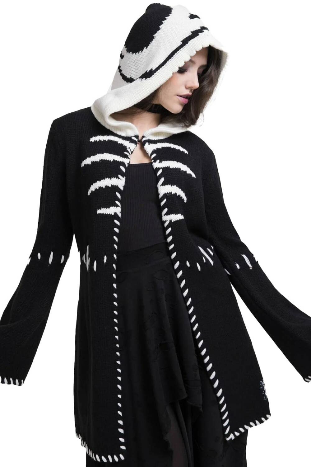 Killstar Corpse Bride Jacket Scraps Hooded