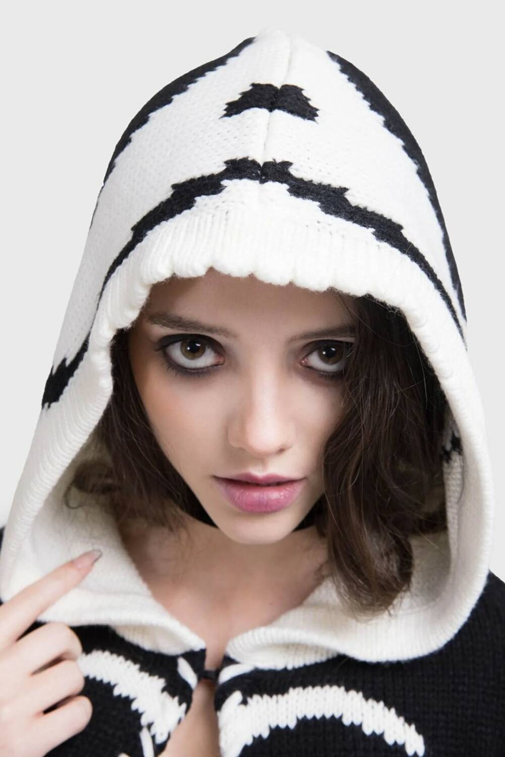 Killstar Corpse Bride Jacket Scraps Hooded - Image 3
