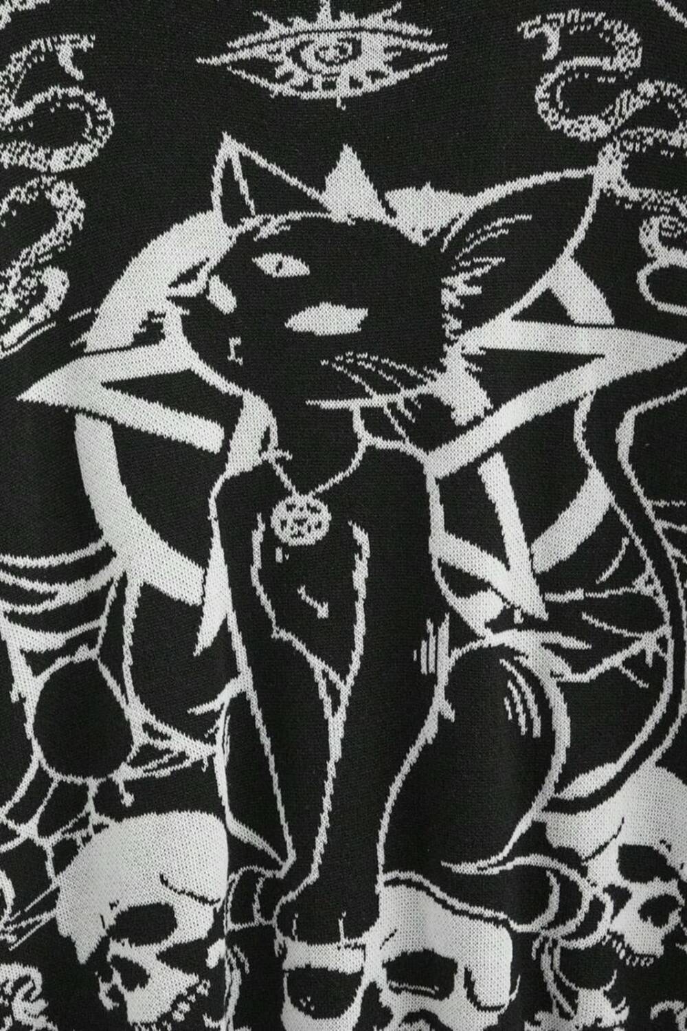Romwe sweater Satanic Cat - Image 3