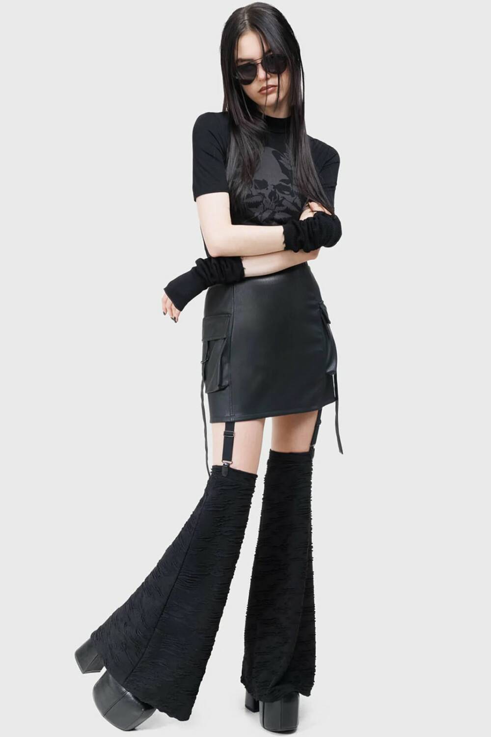 Killstar Kihilist skirt with leg warmers Venomyst - Image 3