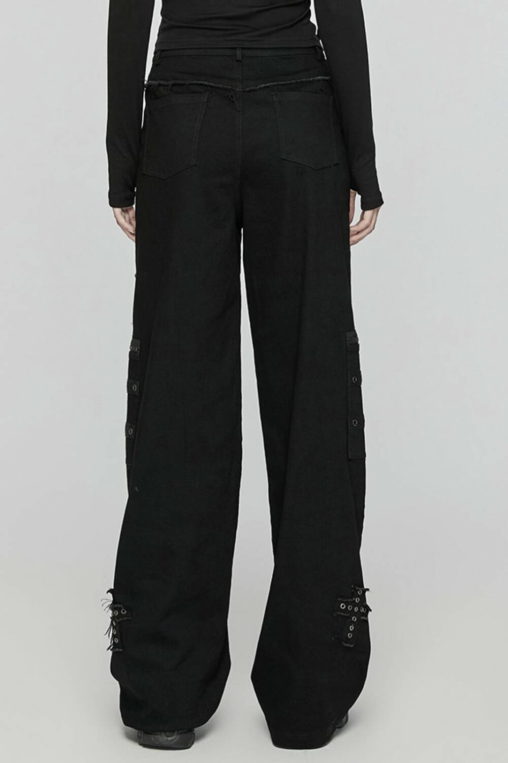Punk rave bell bottoms Dont Cross My Patch - Image 3