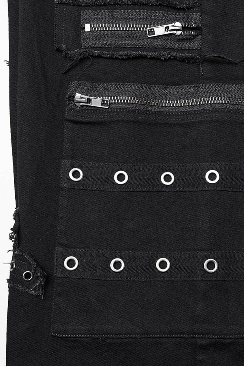Punk rave bell bottoms Dont Cross My Patch - Image 6