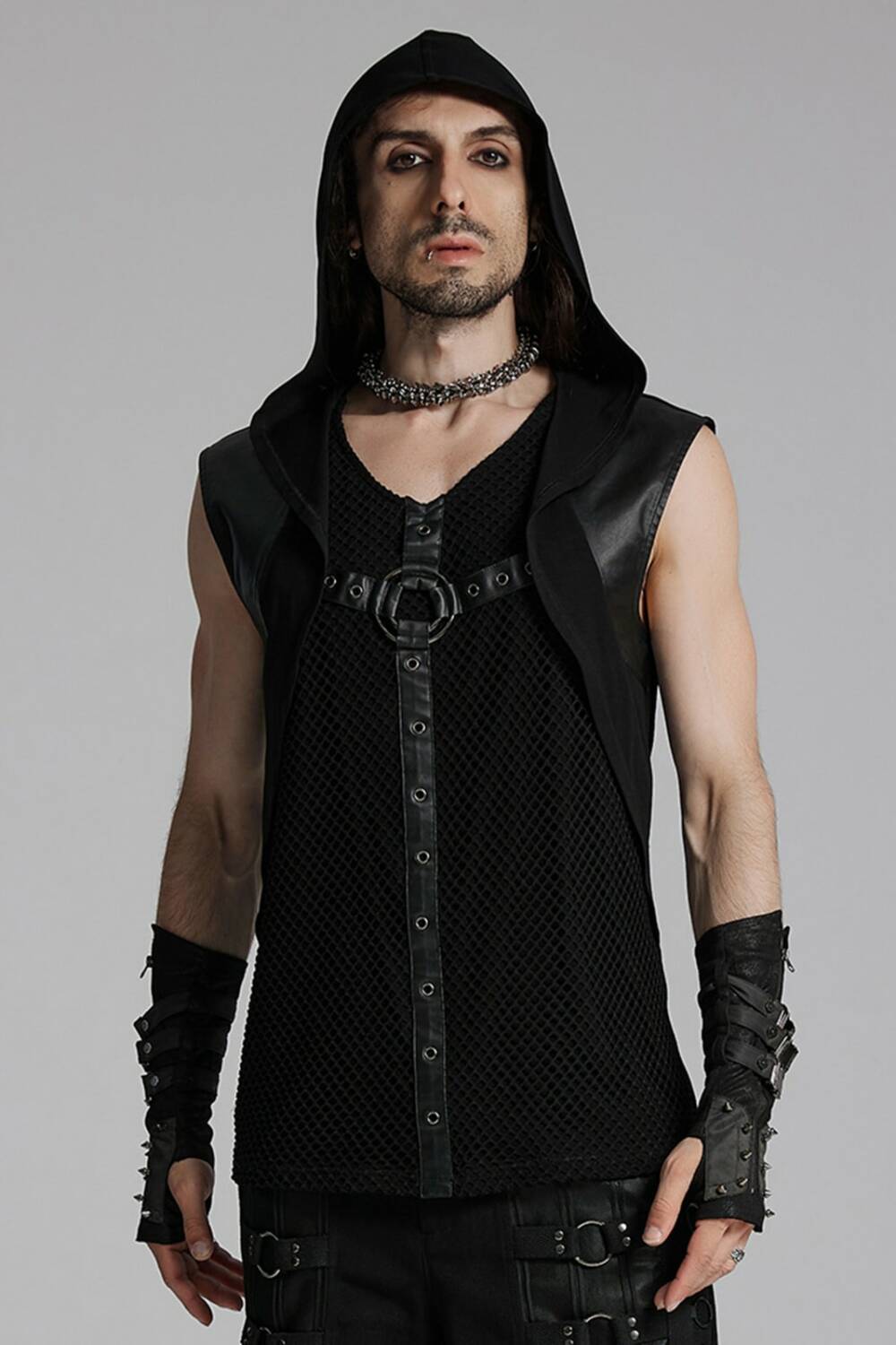 Punk rave hoodie shirt Anakreon