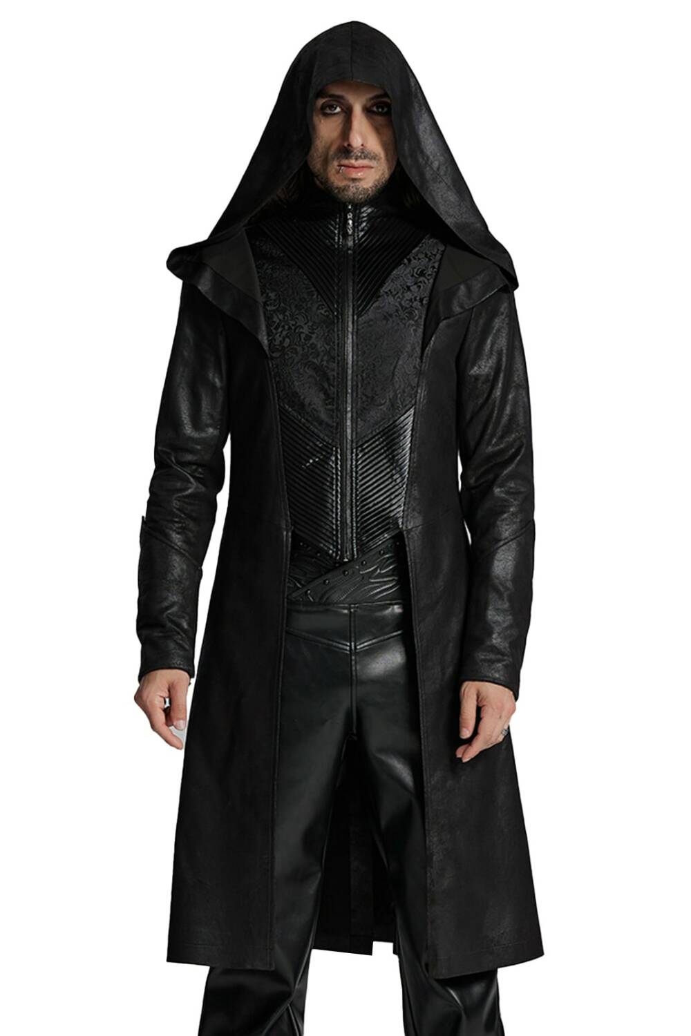 Punk rave coat Obsidian Priest