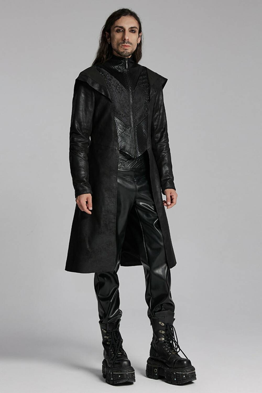 Punk rave coat Obsidian Priest - Image 4