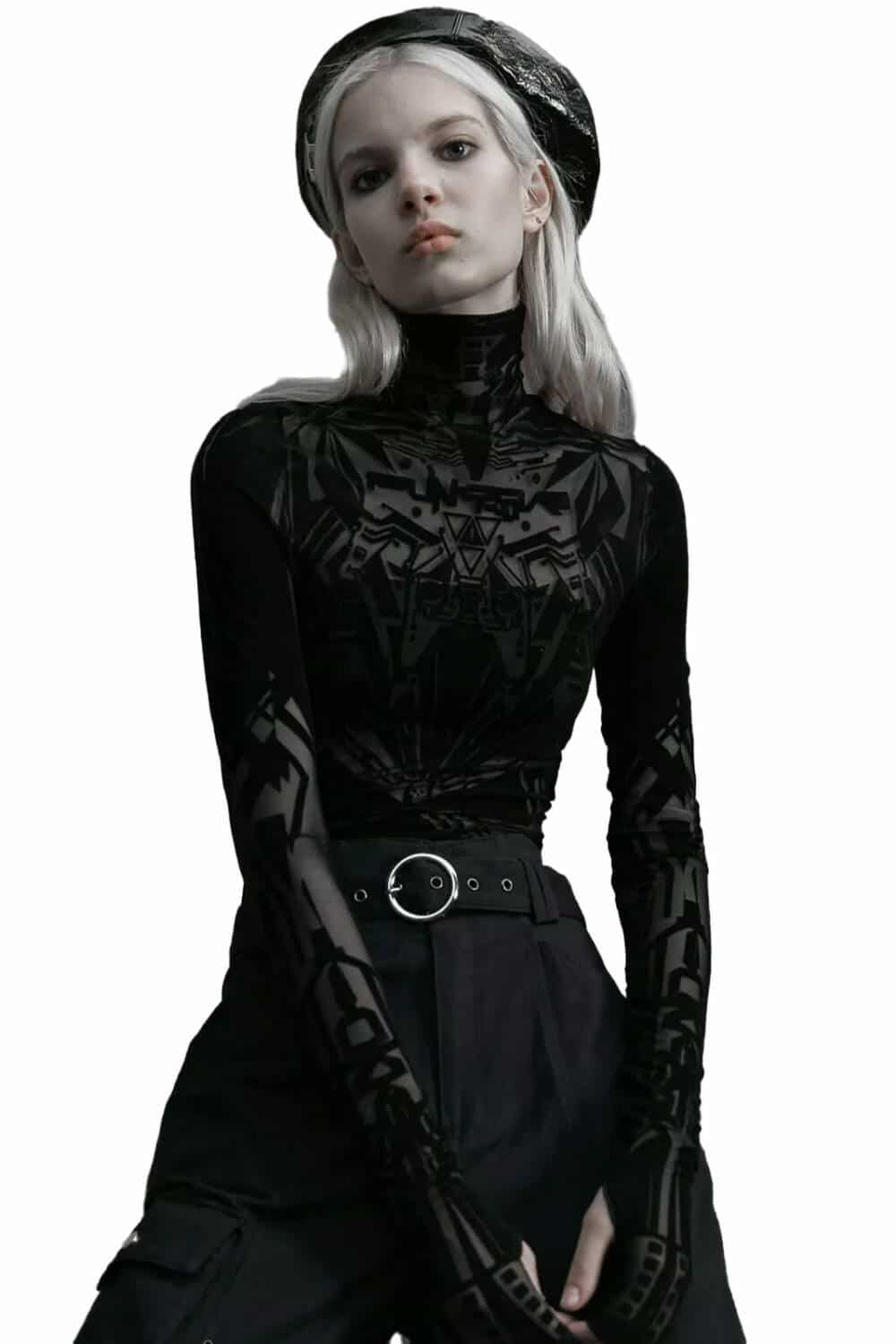 Punk Rave Top Cyber Goth