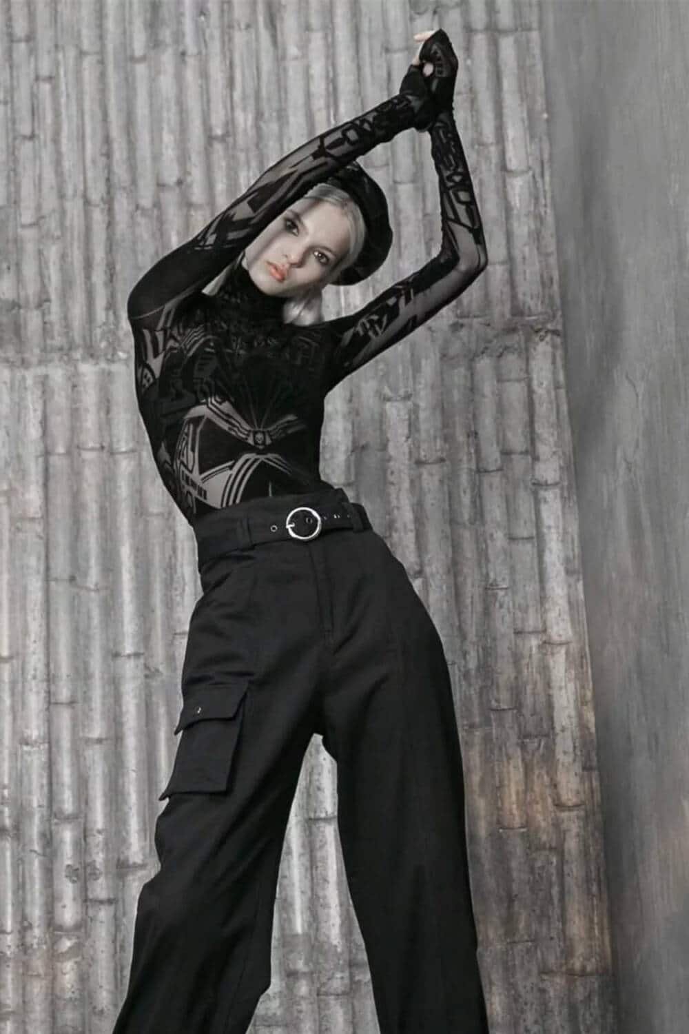 Punk Rave Top Cyber Goth - Image 6