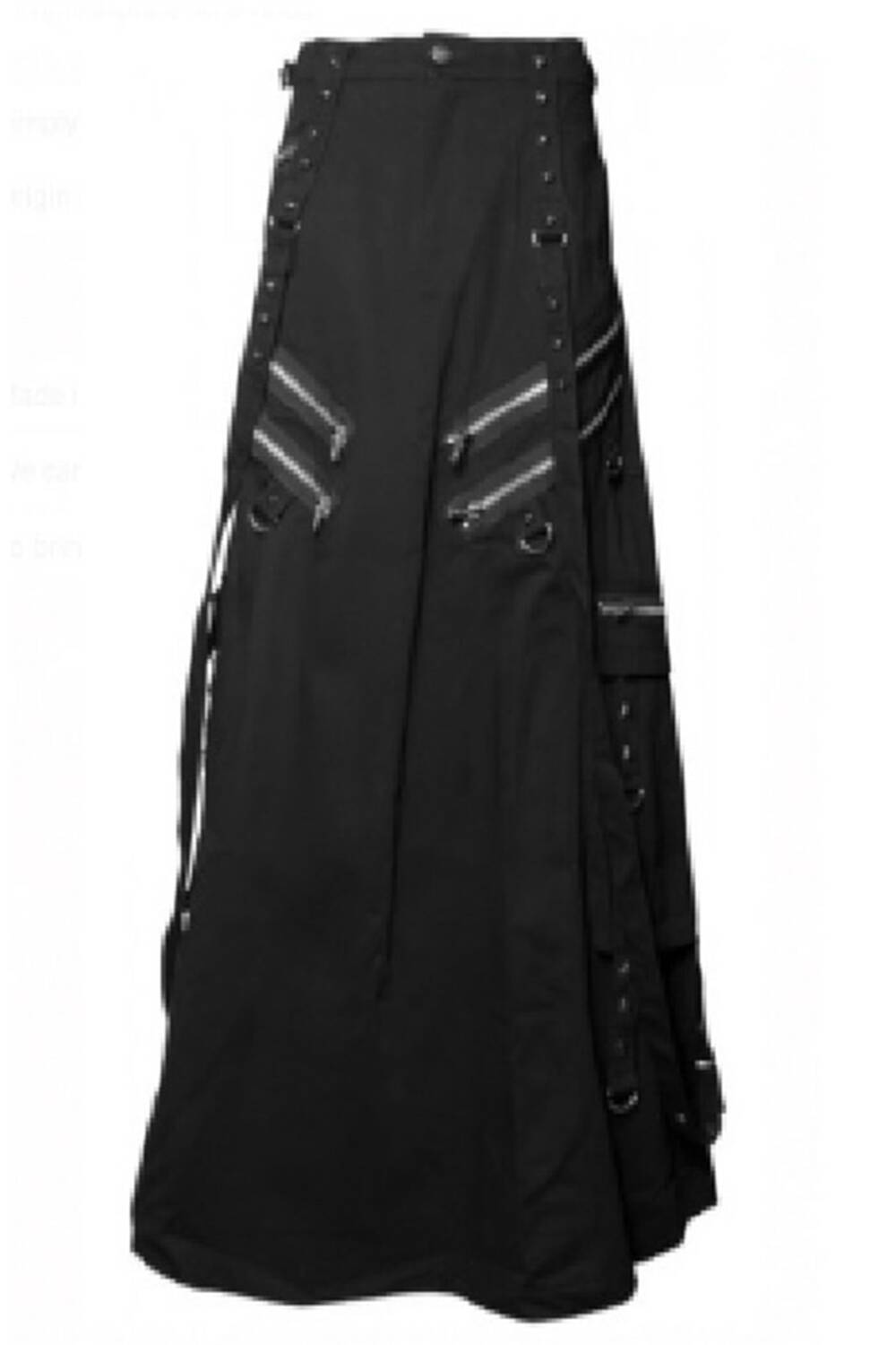 Moon Attic men's skirt Double Zippers