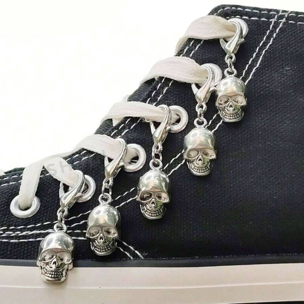 Mad Moonshine shoe tag skull set