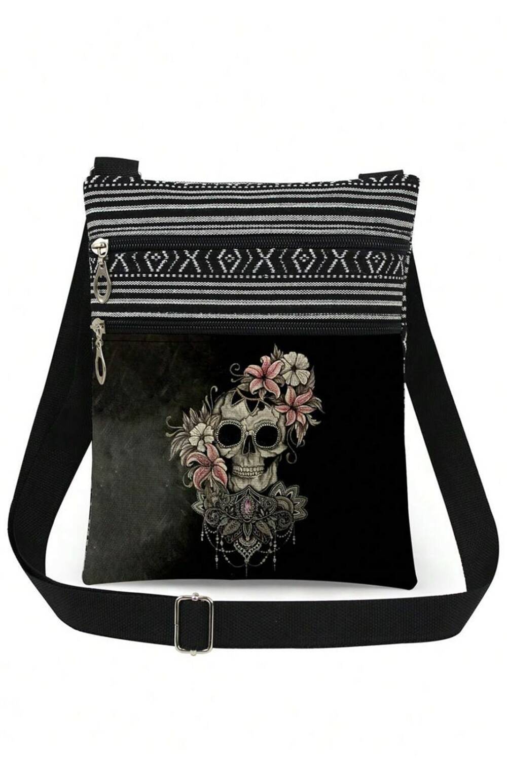 Mad Moonshine shoulder bag Flower Skull