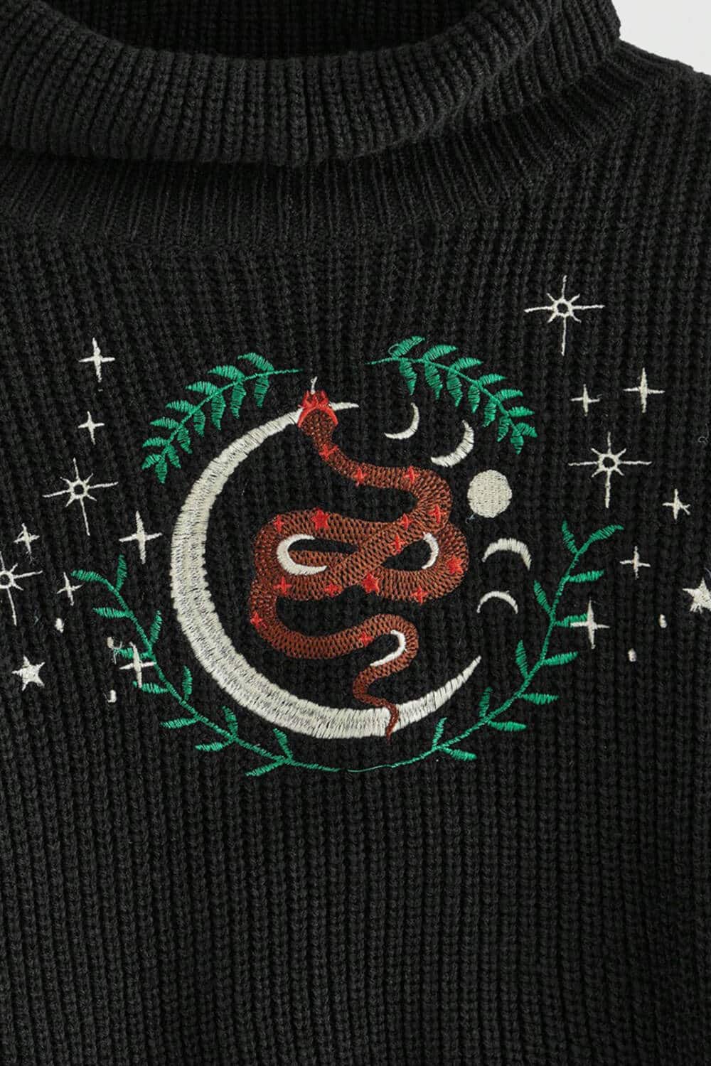 Romwe sweater Fairycore Snake - Image 3