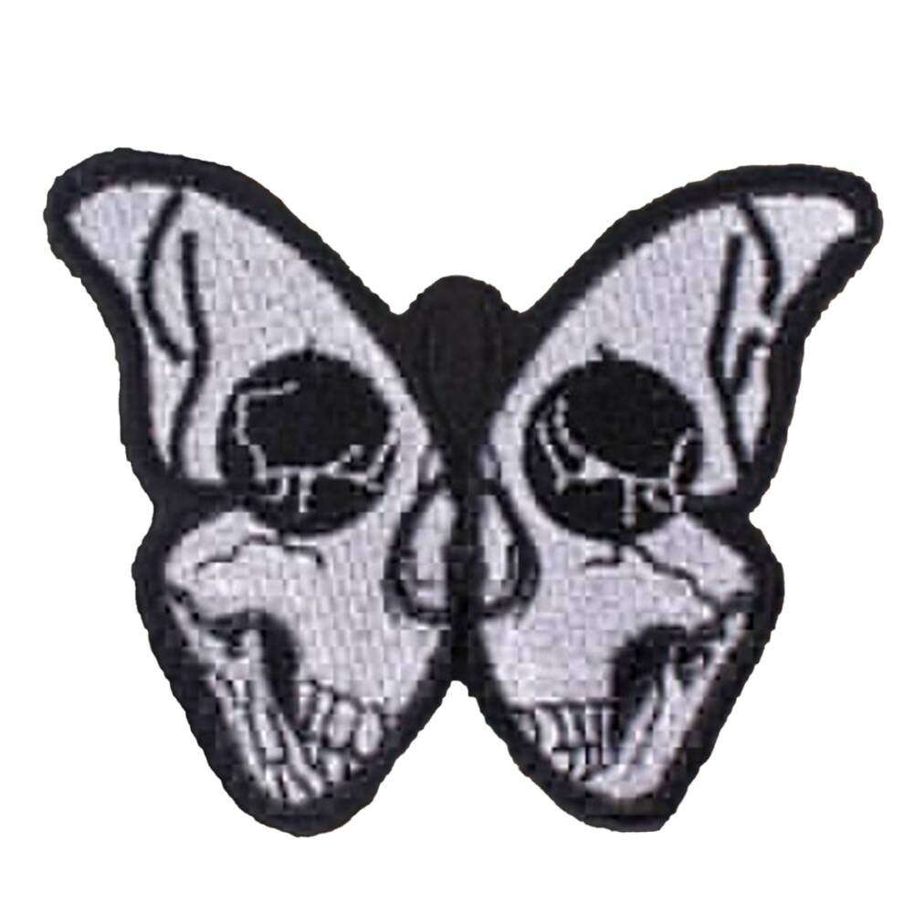 Moonattic Butterfly Skull patch