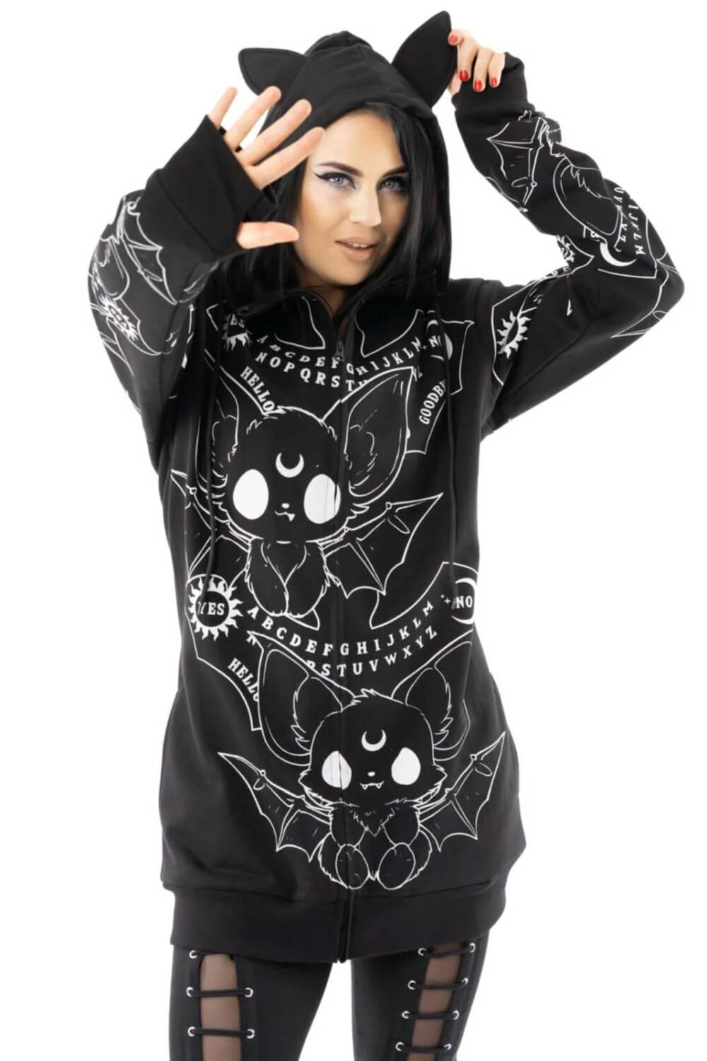 Heartless Zip-Hoody Ouija Bats - Image 4