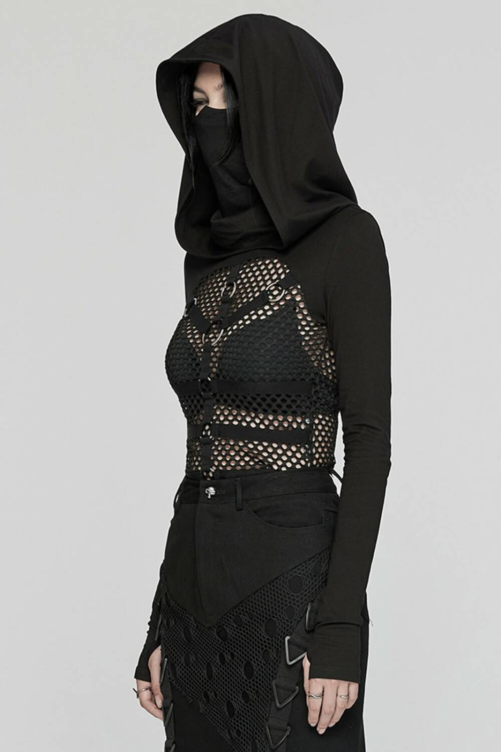Punk rave harness top Tenebra - Image 2