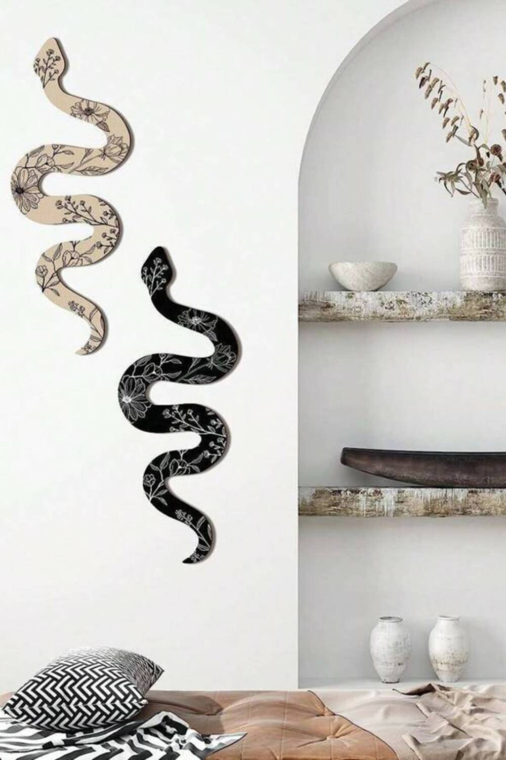 Mad Moonshine wall decoration Floral Snake - Image 2
