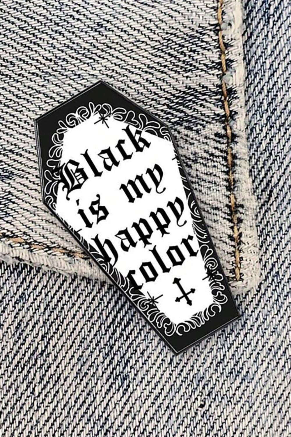 Mad Moonshine Pin Coffin Black is my happy color
