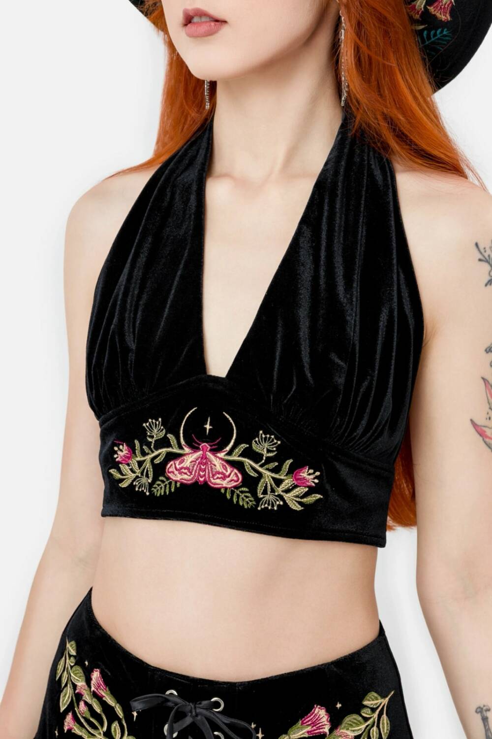 Restyle halterneck crop top Woodland Bloom - Image 3
