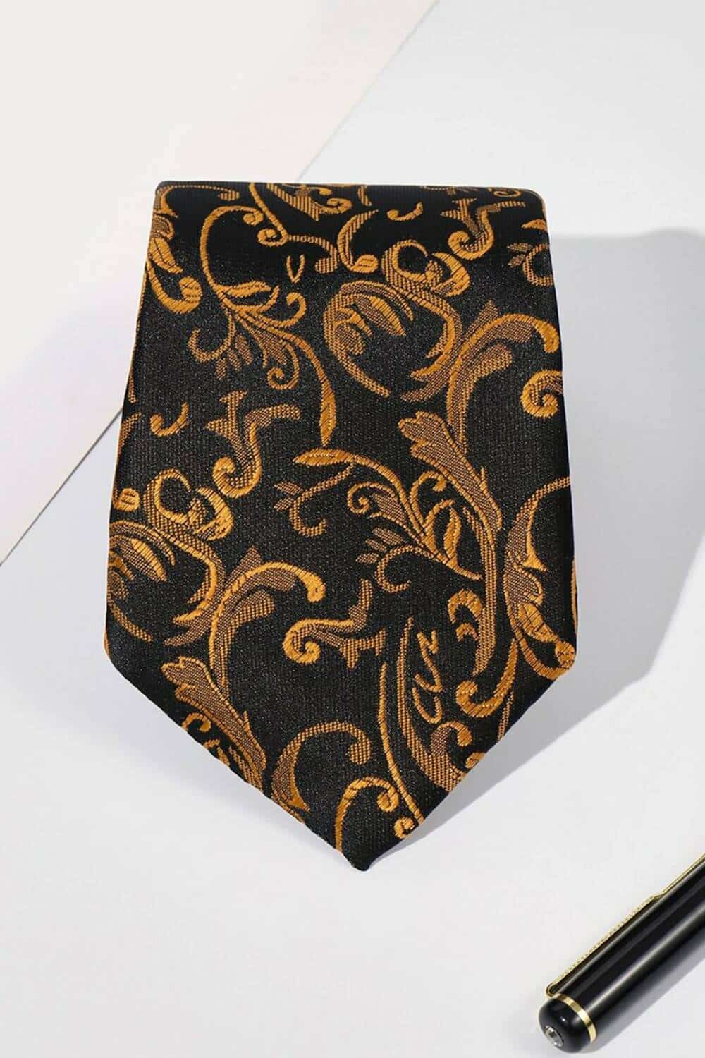 Mad Moonshine tie bronze paisley - Image 2