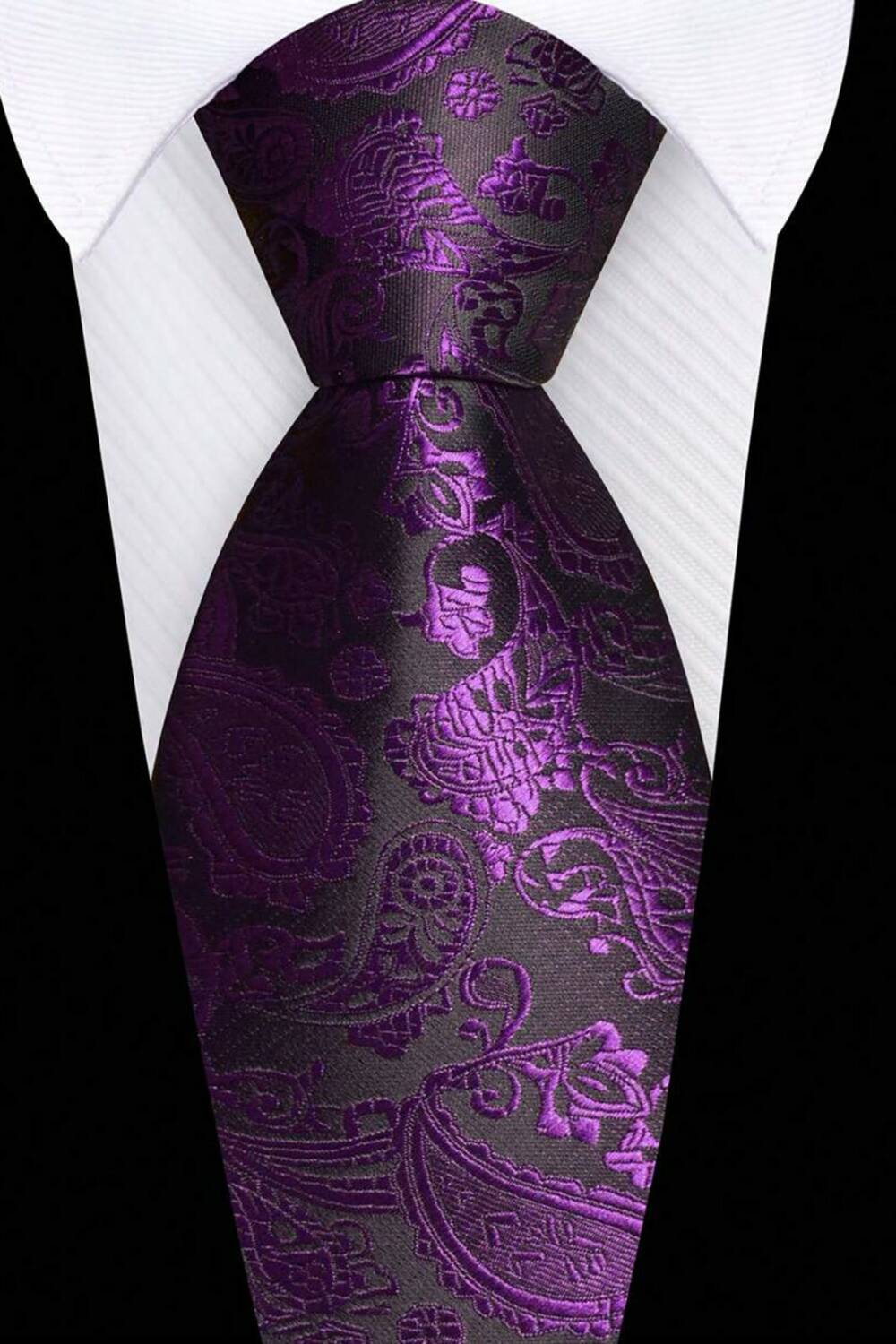 Mad Moonshine tie Purple Paisley