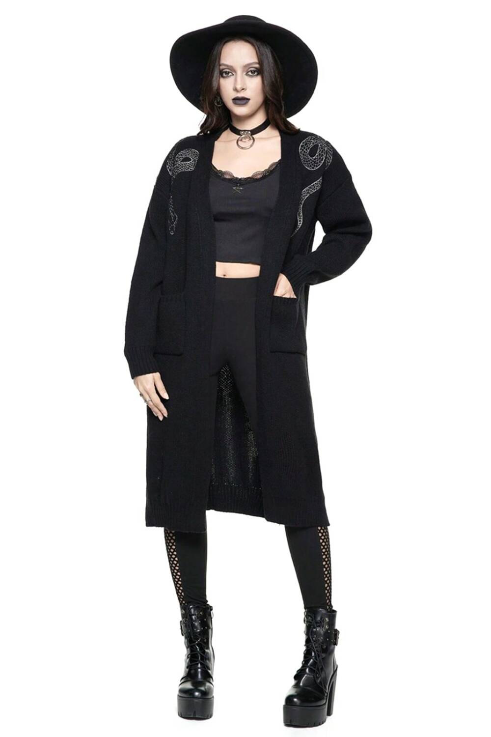 Romwe cardigan Mystic Snake