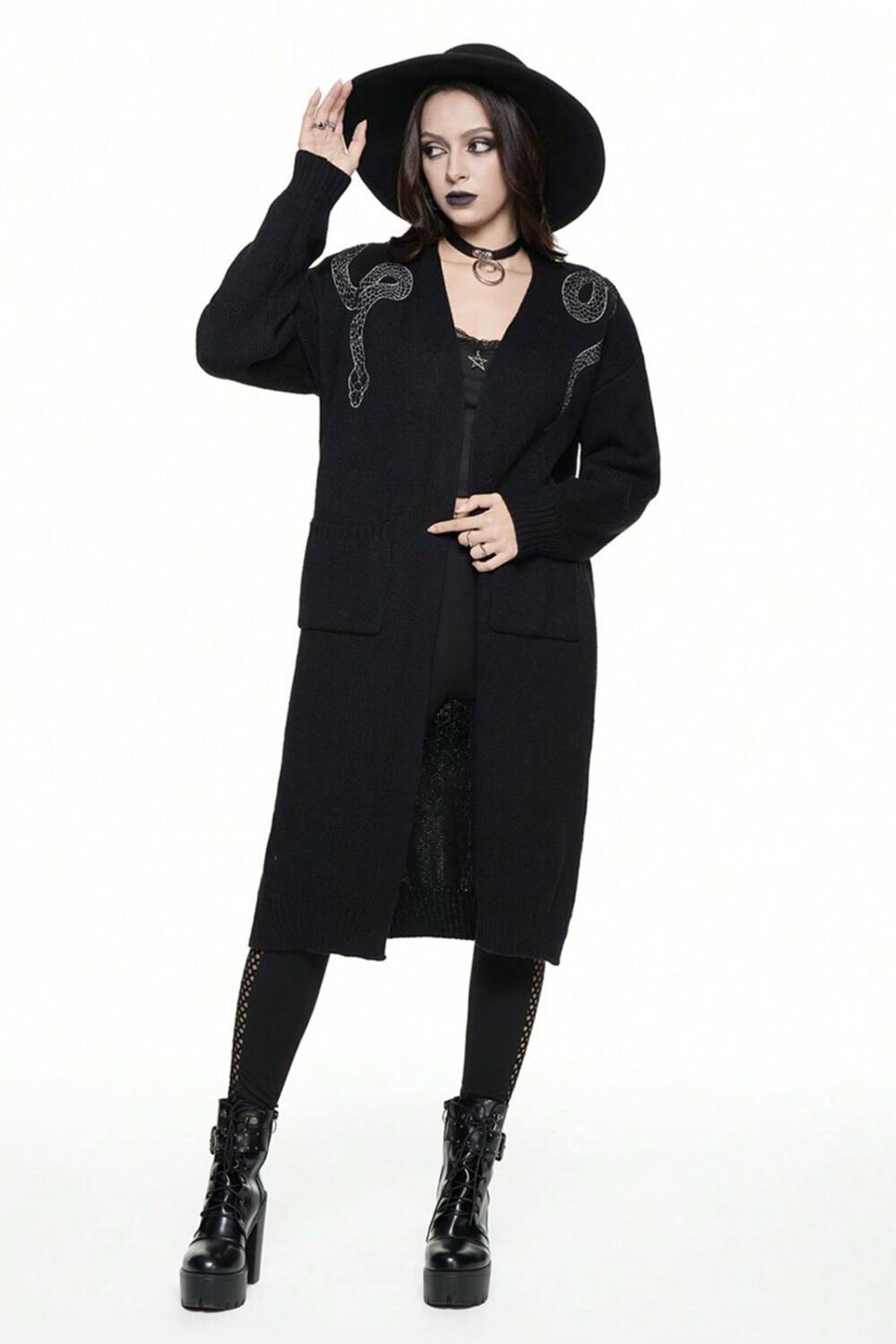 Romwe cardigan Mystic Snake - Image 4