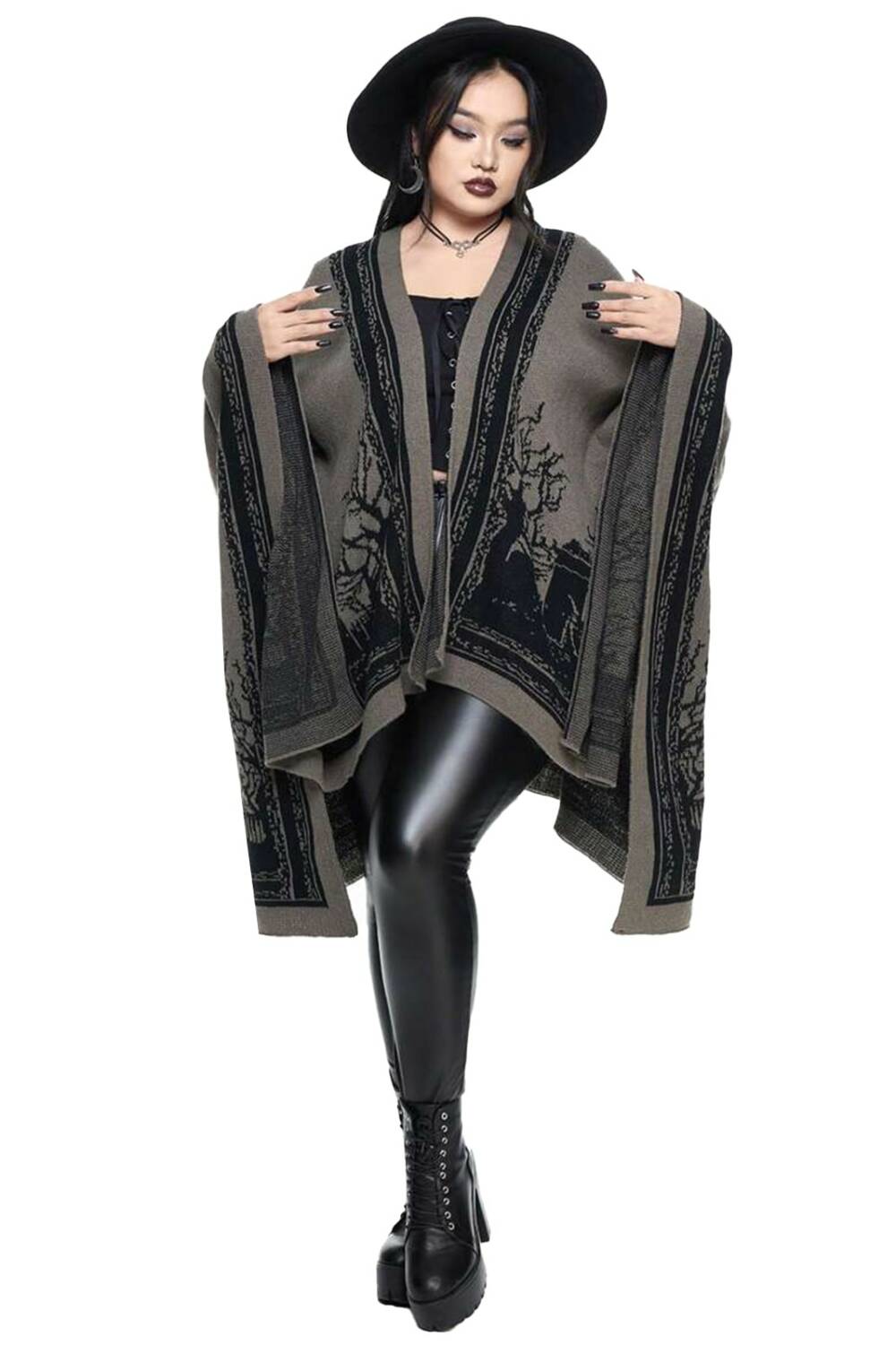 Romwe Poncho Cementario
