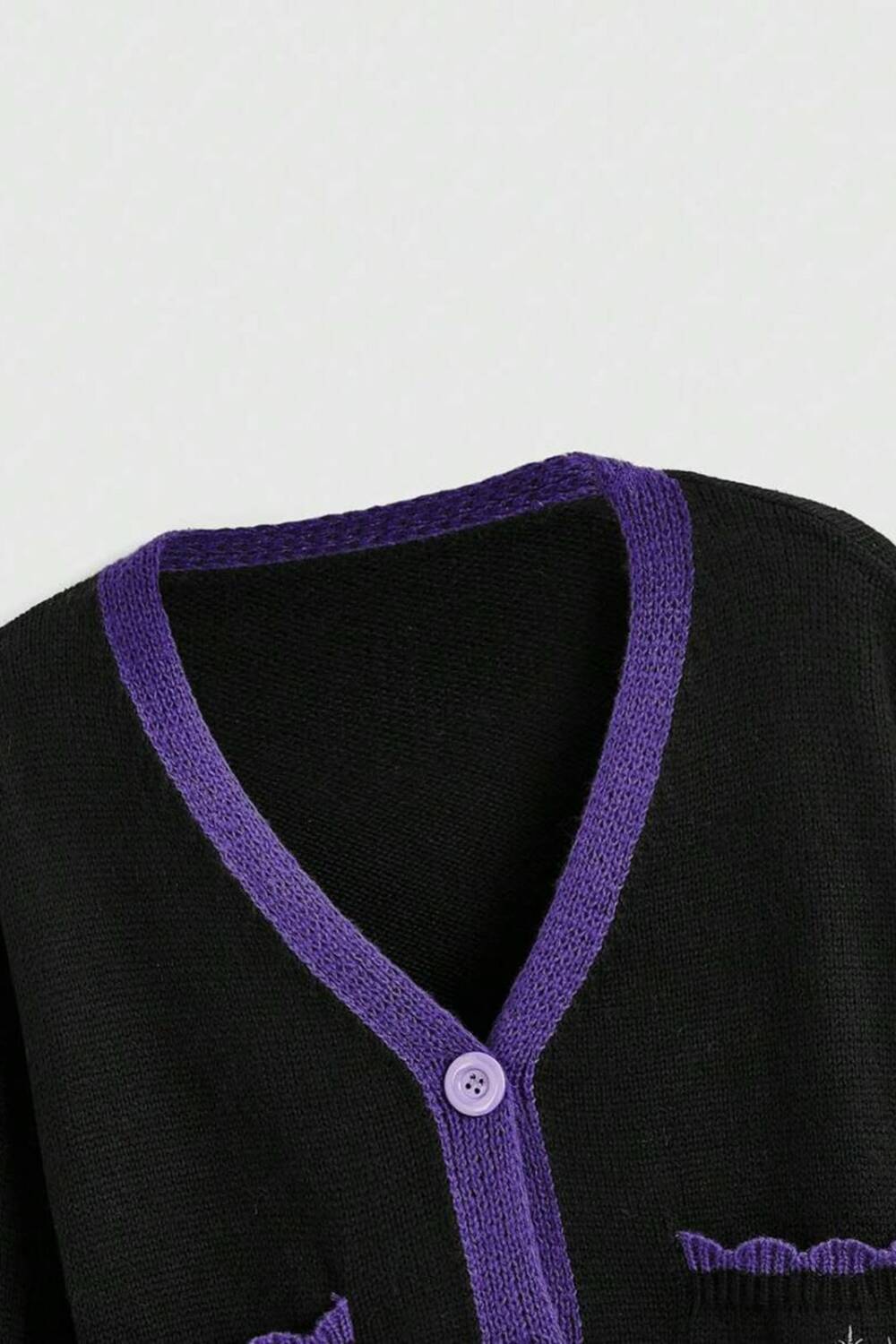 Romwe cardigan Purple Moth - Image 5