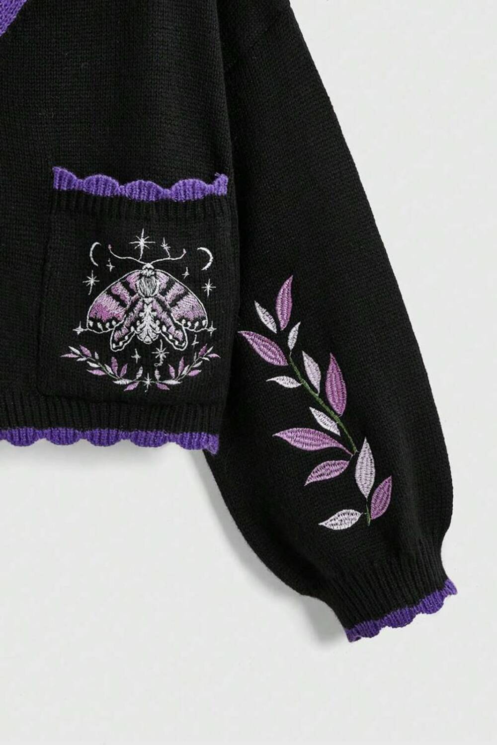 Romwe cardigan Purple Moth - Image 6