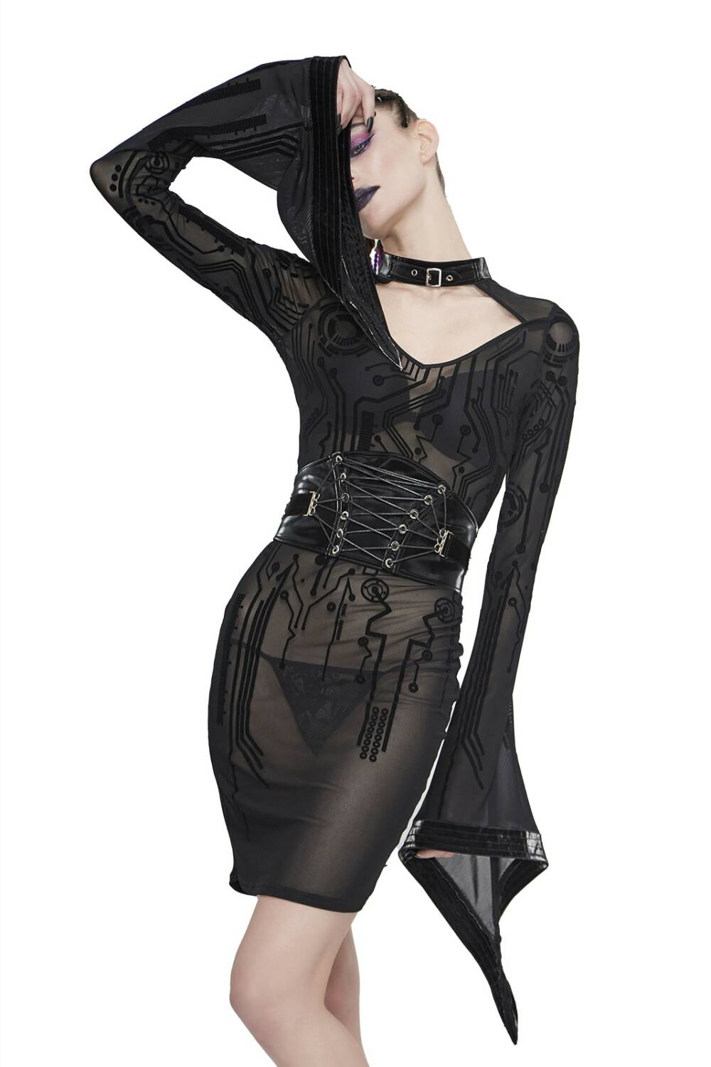 Devil Fashion dress Cyber Geisha - Image 5